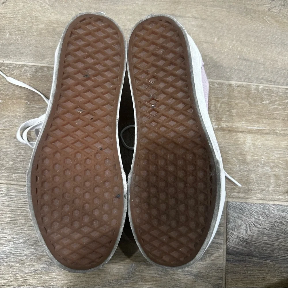 Vans Women's Light Pink Platform Sneakers - Picture 7 of 11